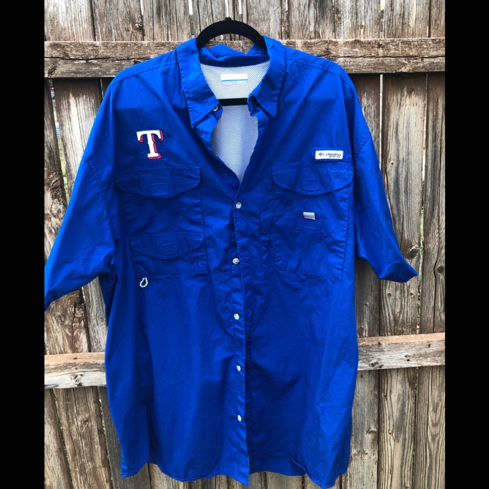 Men’s Columbia Texas Rangers shirt